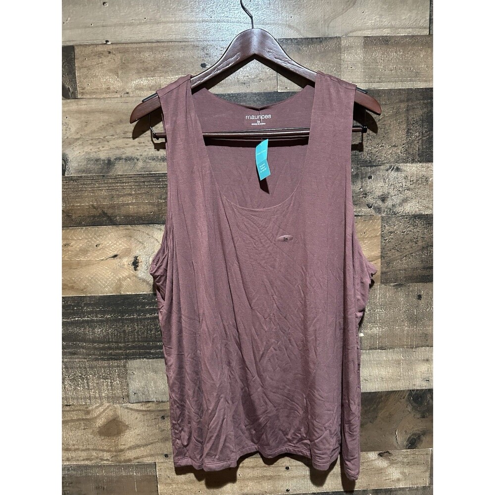 Maurices 3X Mauve Tank Top Womens Plus Size NWT